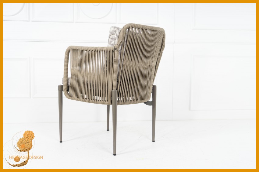 Architectural Braided Metal Cafe Chair Designs