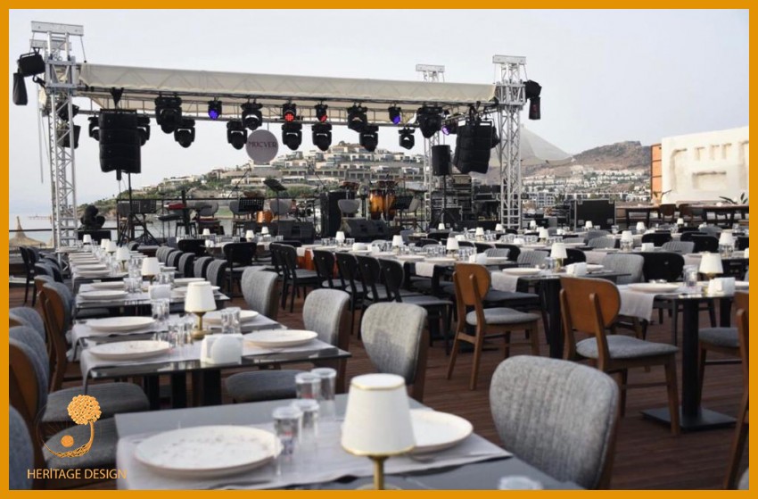 Bodrum Restauran Mermer Masaları