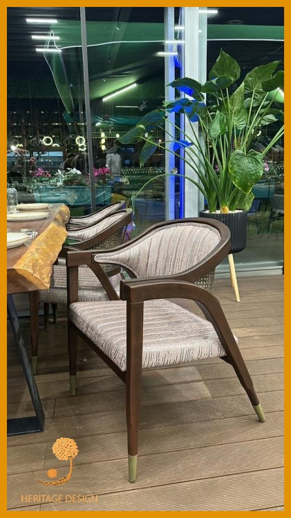 Katar Ahşap Restaurant Sandalyeleri